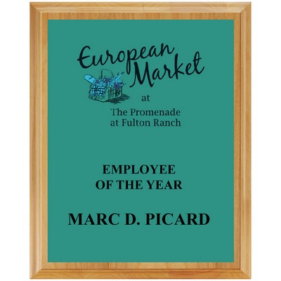 Solid Red Alder Plaque - Full Color (8"x10")