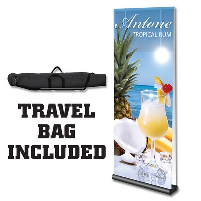 Premium 24" Wide (Double) Retractable Banner Stand