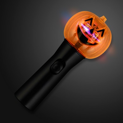 Halloween Pumpkin Wand with Spinning Lights - BLANK