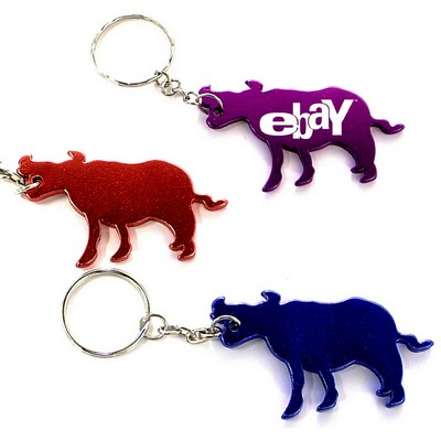 Cow / Bull Shape Bottle Opener w/Key Chain