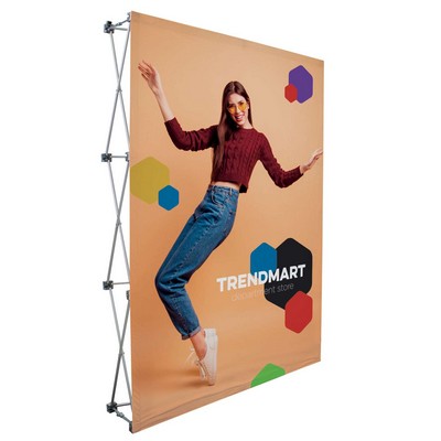 5' Straight Splash Floor Display Face Kit (Poly Knit)