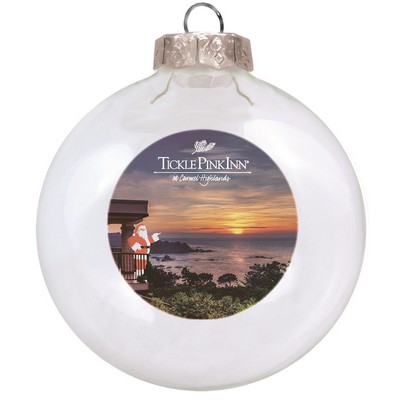 Clear Glass Ball Ornament 80 Mm
