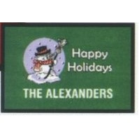 Olefin Green Holiday Logo Mat (2'x3')