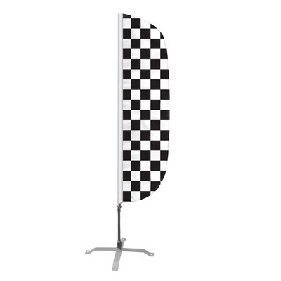 Checkered Feather Flags 8x2 foot