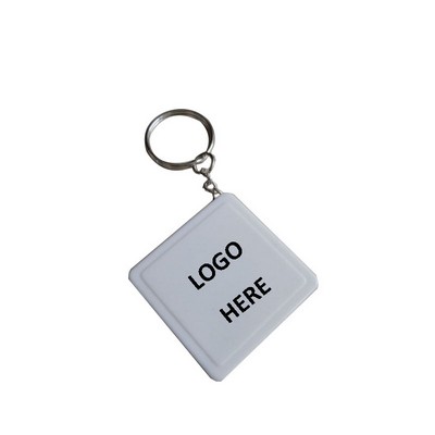 Square Tape Measure Key Tag