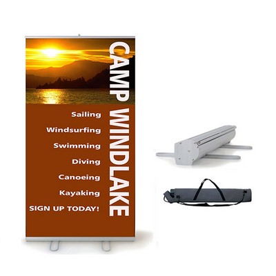 Workhorse 2 - 60" Retractable Banner-Silver Stand. Full Color