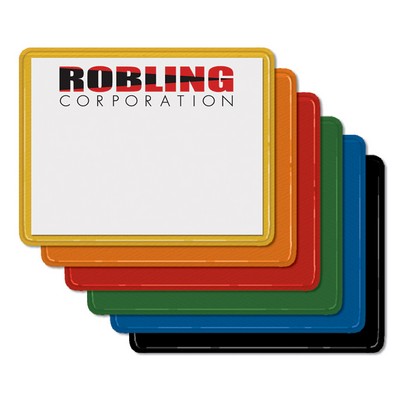 Colored Border I.D. Name Card Holder (4" x 3") w/ Combo attachment