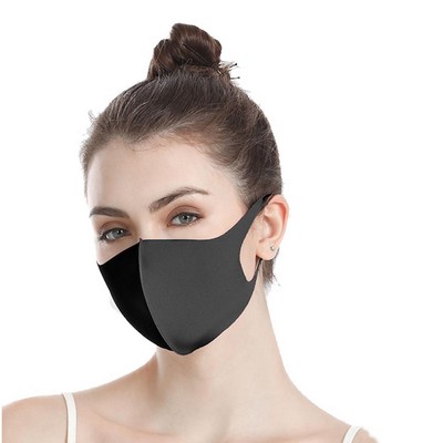 3C Products Black Single Layer Washable Mask