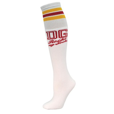 Made in the USA Full Cushion Tube Sock with Knit-In Logo