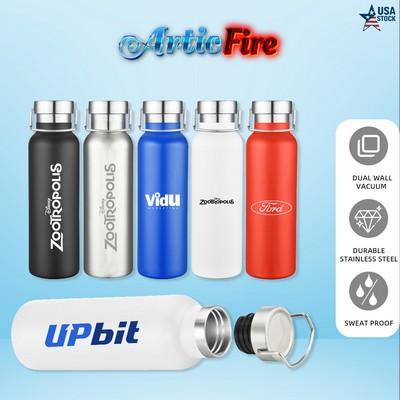 ArticFire 20 oz Double Wall Stainless Steel Vacuum Tumbler with Metal Cap