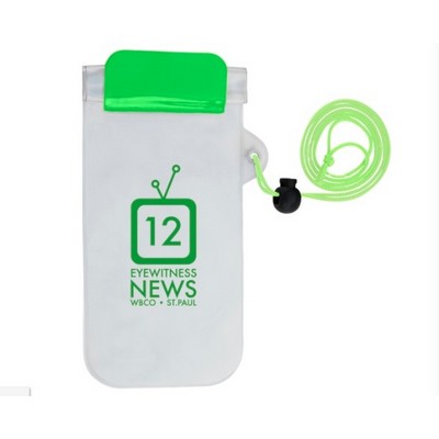 Waterproof Cell Phone Custom Pouches w/ Cord
