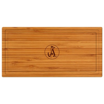 10" Rectangle Bamboo Cutting Board with Juice Groove
