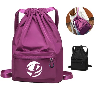 Drawstring Backpack Water Resistant Bag
