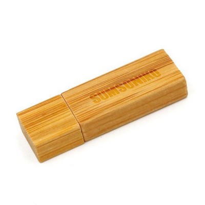Slim Wooden USB Flash Drive - 4GB