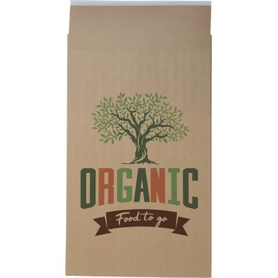 Full Color Dura-Bag Expandable Natural Paper Mailer (9.5" W x 16" H x 3" D)