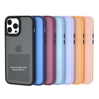 Half transparent Matte tpu Shock-Proof iPhone 11 12 13 Protective Case