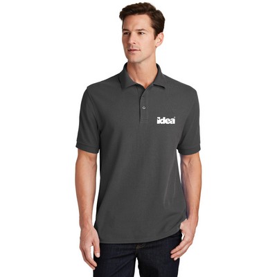 Port & Company Combed Ring Spun Pique Embroidered Polo