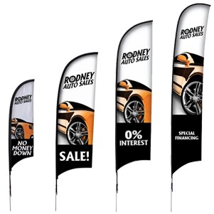 Razor Flags with Hardware 7', 9', 13' & 17'