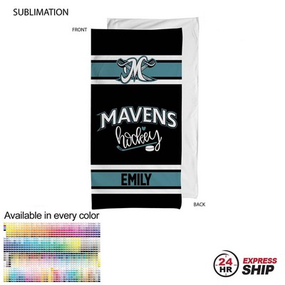 24 Hr Express Ship - Team Towel in Plush and Soft Velour Terry Cotton Blend, 30x60