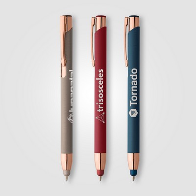 Crosby Softy Micro Knurl Stylus Pen - Laser