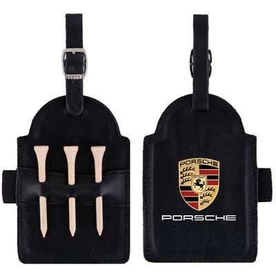 Vegetable Leather Golf Tee Caddie (Made in Pakistan - no tariff penalty)