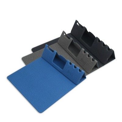 Folding Phone Holder Wireless Charger Mouse Pad