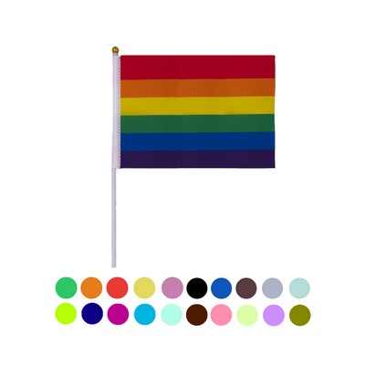 MOQ 100pcs Sublimation Mini Hand Flag