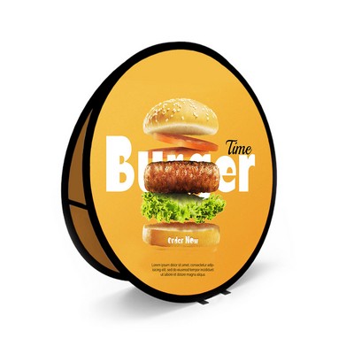 Pop Up banner Fully custom 2 sides 39" circle