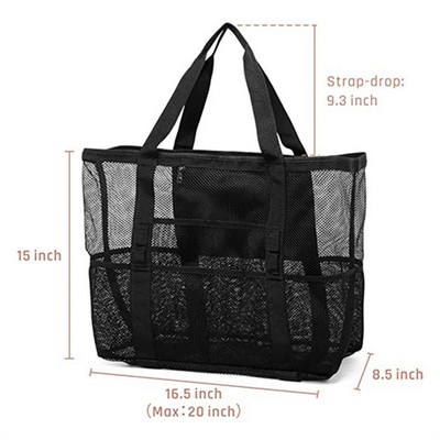 Large Mesh Beach Tote Bag