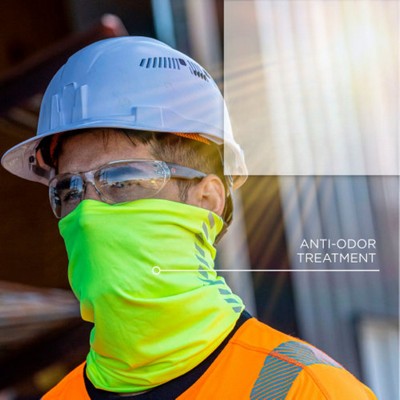 Hi Vis Segmented Tape Safety Workwear Neck & Face Gaiter