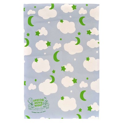 Poly/Spandex Hemmed Swaddle 30"x40" 185gsm Blanket Dye Sublimated (Domestically Decorated)