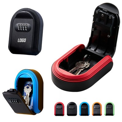 Wall Mounted Key Box w/Combination Lock (5"x3 3/5")