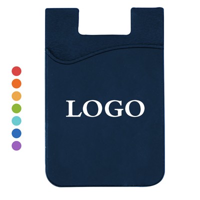 Silicone Phone Wallet With Soft Adhesive Card Holder Sleeve