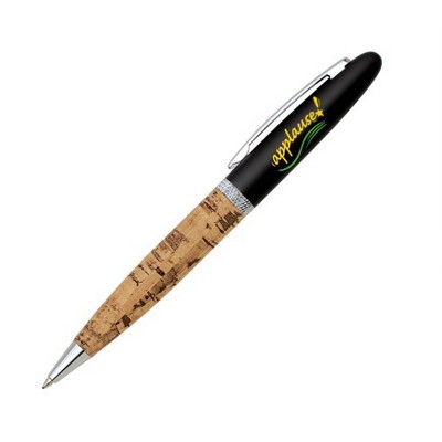Cork Barrel Twist Action Ballpoint Pen