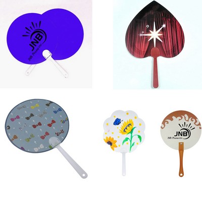 Medium-sized Handheld Plastic Promotional Fan