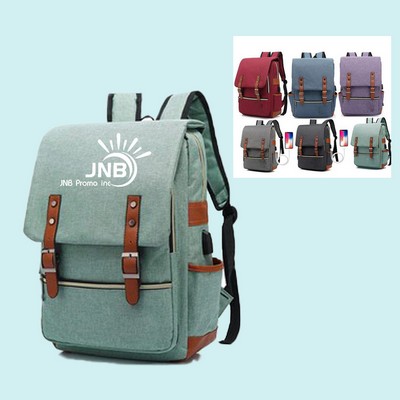 Laptop Backpack with USB Charging Port