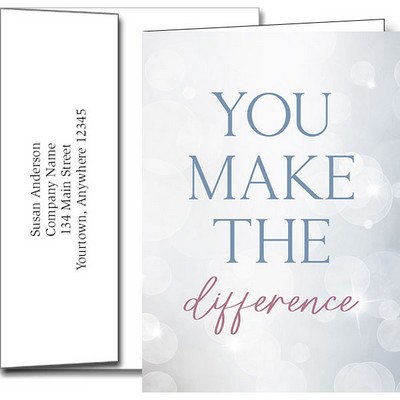 Customer Appreciation Greeting Cards w/Imprinted Envelopes