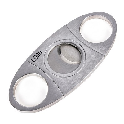 Stainless Steel Double Blade Cigar Cutter