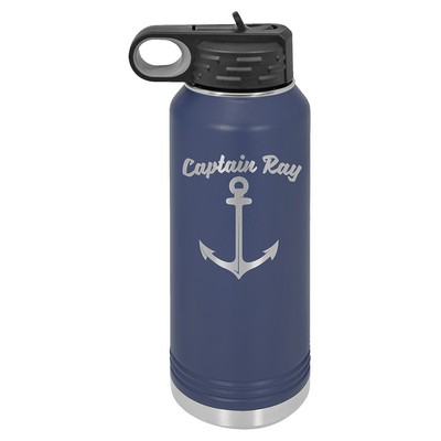 Polar Camel 32oz Navy Blue Stainless Steel Water Bottle