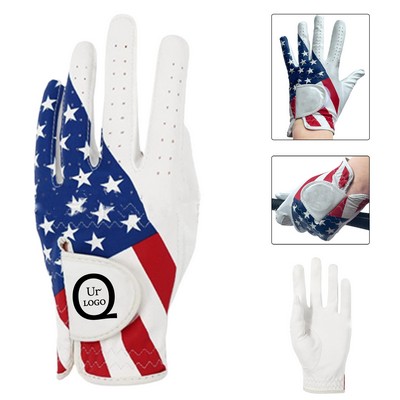 Printed Breathable Comfortable Durable Golf Glove
