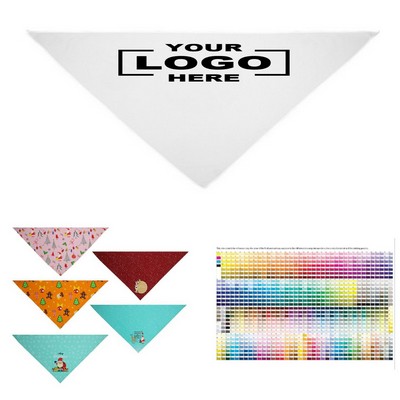 Medium Polyester Pet Bandana Full Color Sublimation.