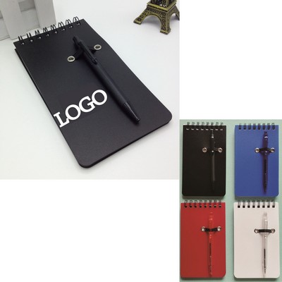 Premium Spiral Notebook With Pen