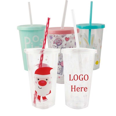 16oz Personalized Single Wall Plastic Cup