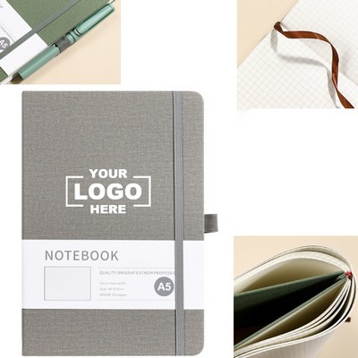 Large Professional Business Notebook with Pockets