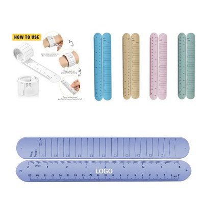 Silicone Ruler Memo Wrist Band