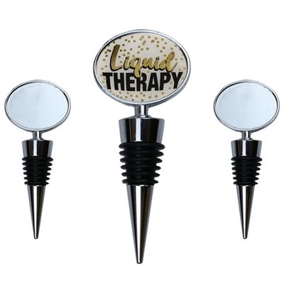 Full Imprint Oval Medal Wine Stopper Cork