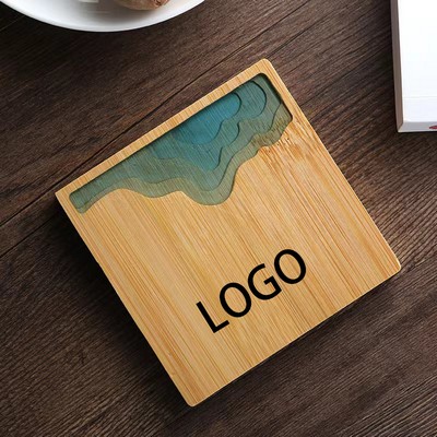 quare Mountain River Tea Cup Mat