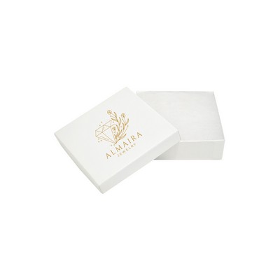 White Krome Jewelry Box (3.5"x3.5"x1.5")