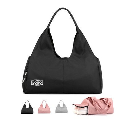 Gym Duffel Bag with Wet Dry Compartment.