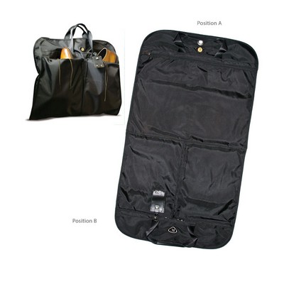 Men's Nylon Suit Bag W/ Gold Medallion